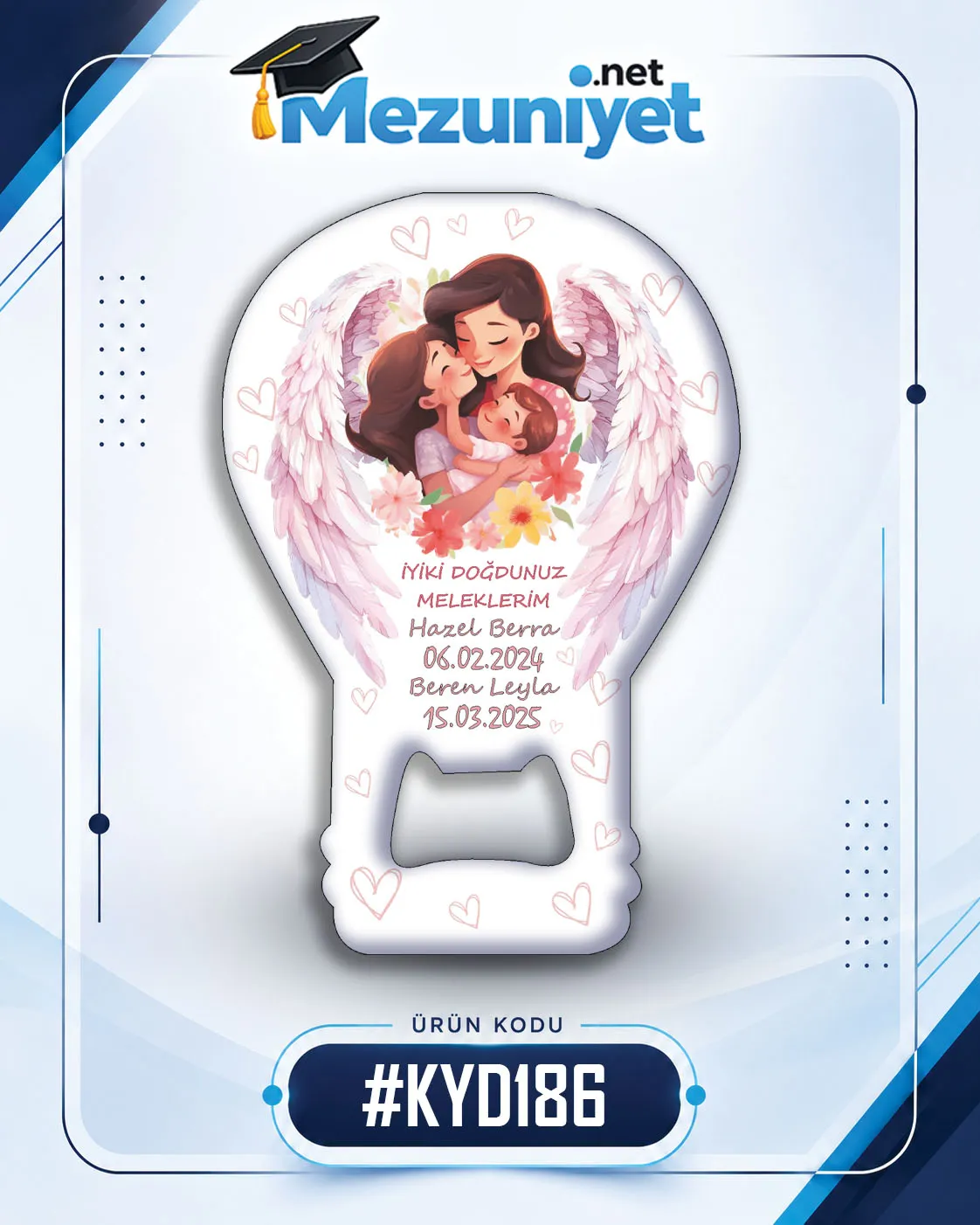 Kız Yeni Doğan Magnetleri - KYD186 - Görsel 1