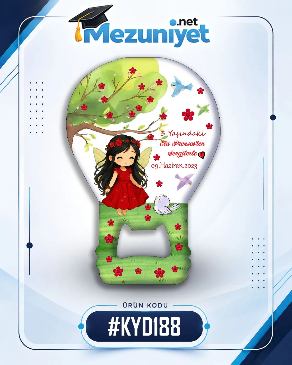 Kız Yeni Doğan Magnetleri - KYD188 - Görsel 1