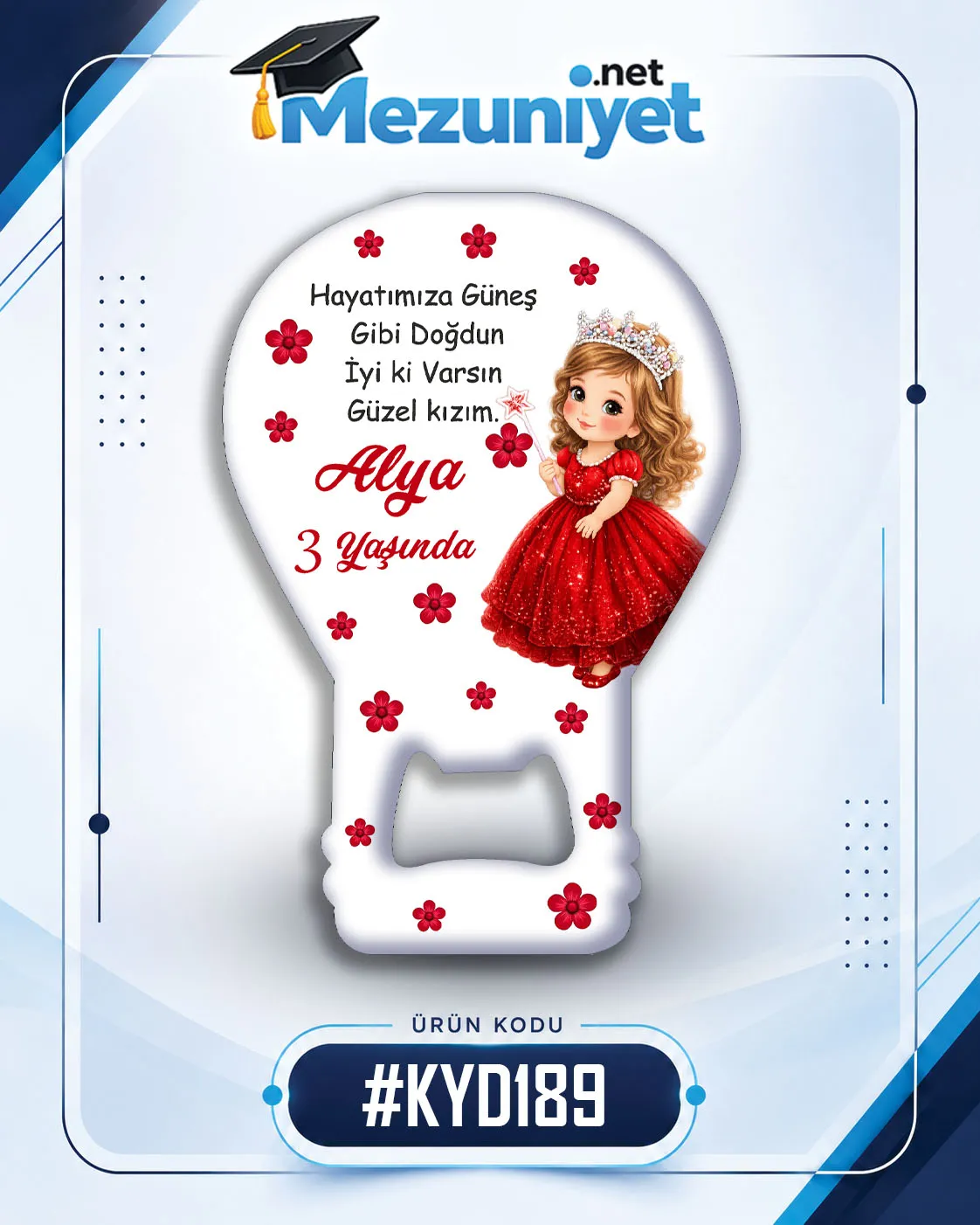 Kız Yeni Doğan Magnetleri - KYD189 - Görsel 1