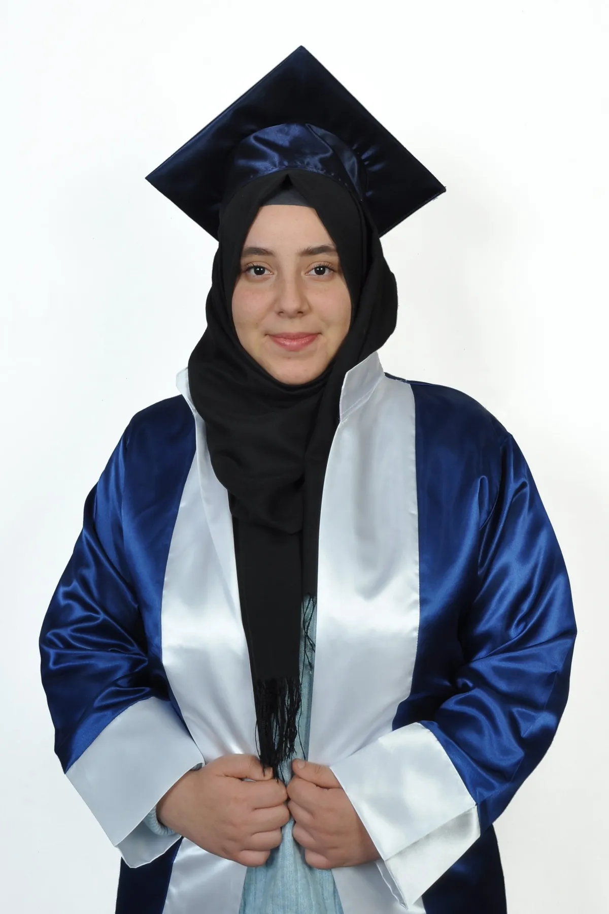 Lacivert Buz Mavisi - Lise Cübbesi