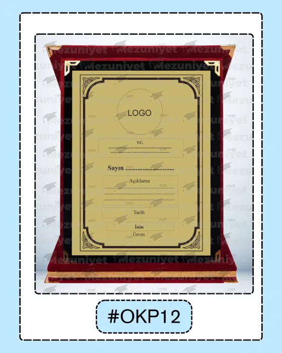 Albüm Plaket - OKP12