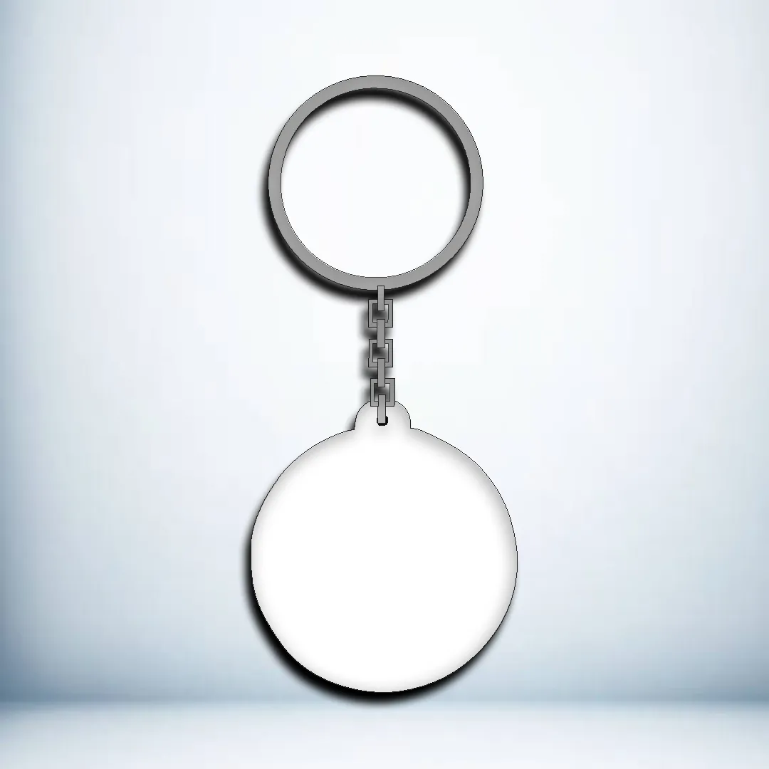 Yuvarlak Model Anahtarlık - MDF