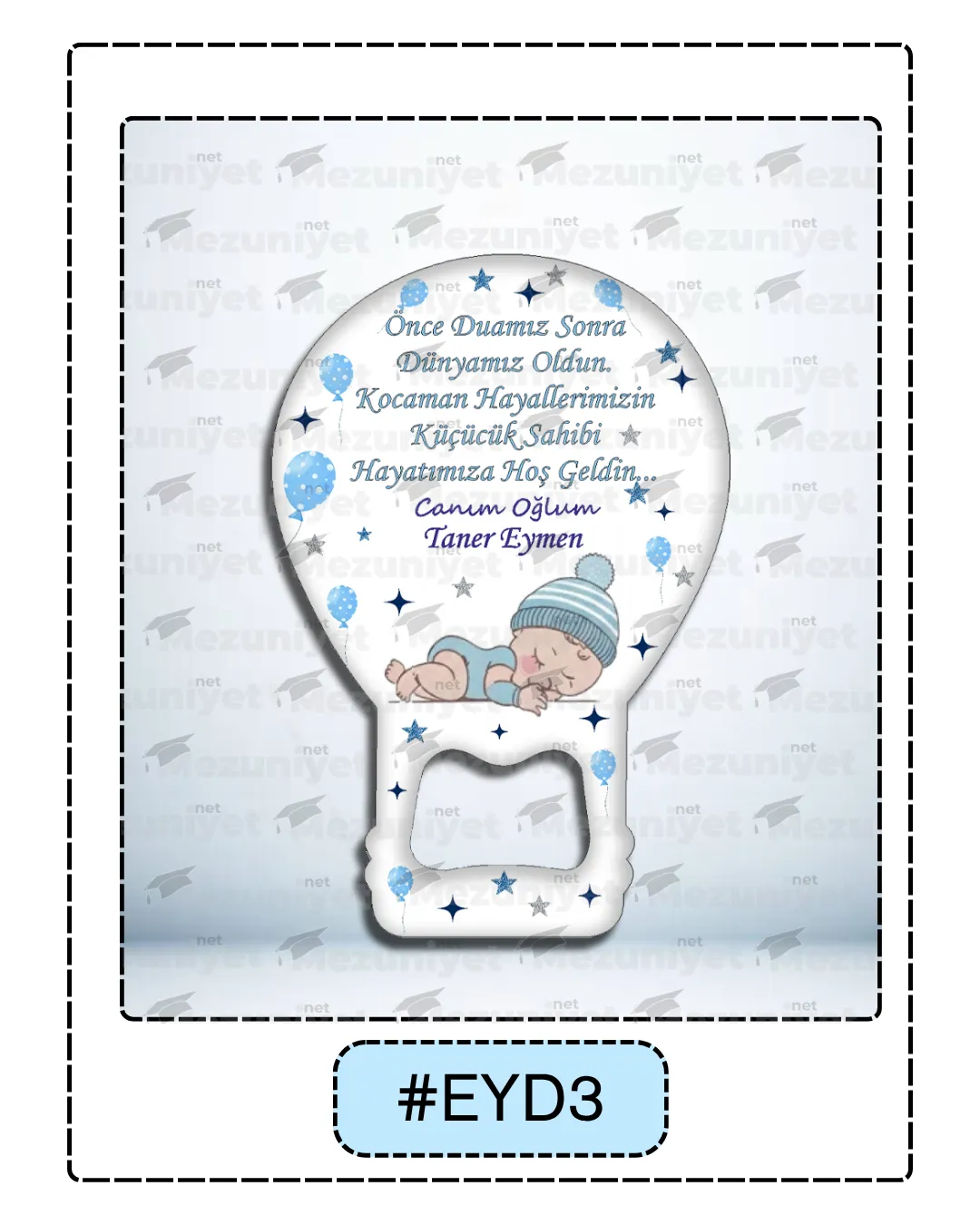 Erkek Yeni Doğan Magnetleri - EYD3