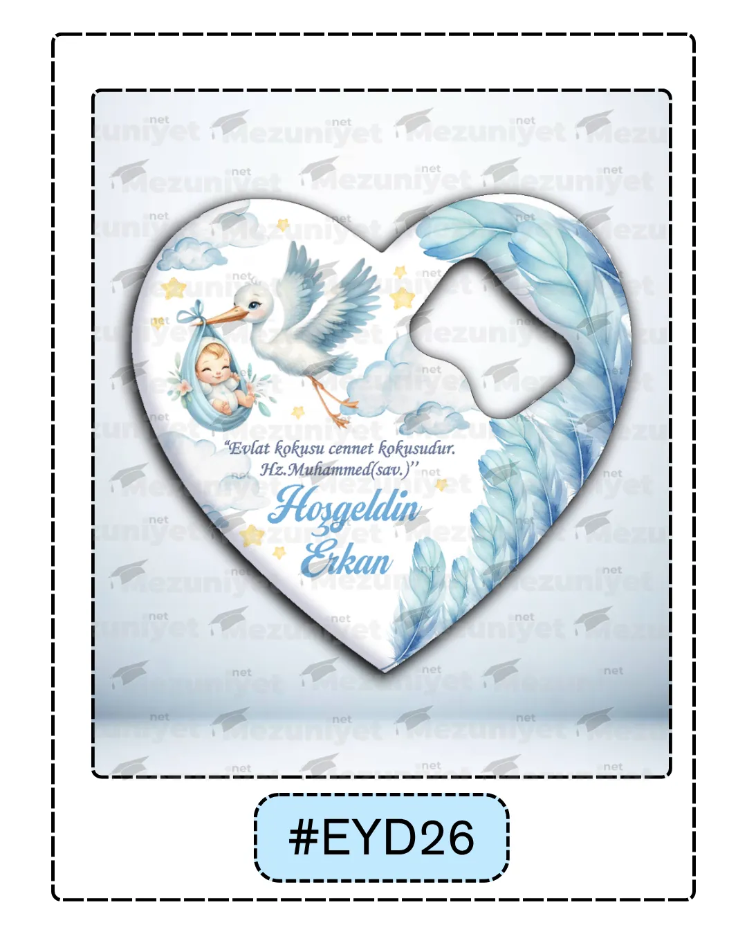 Erkek Yeni Doğan Magnetleri - EYD26