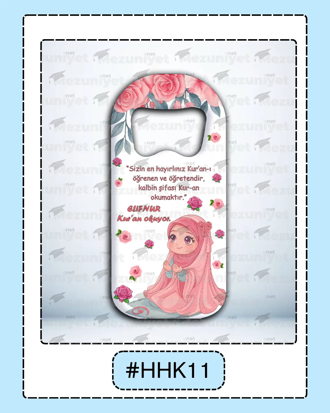 Kuran Okuma Hatırası Magnet - HHK11 - Mezuniyet.Net