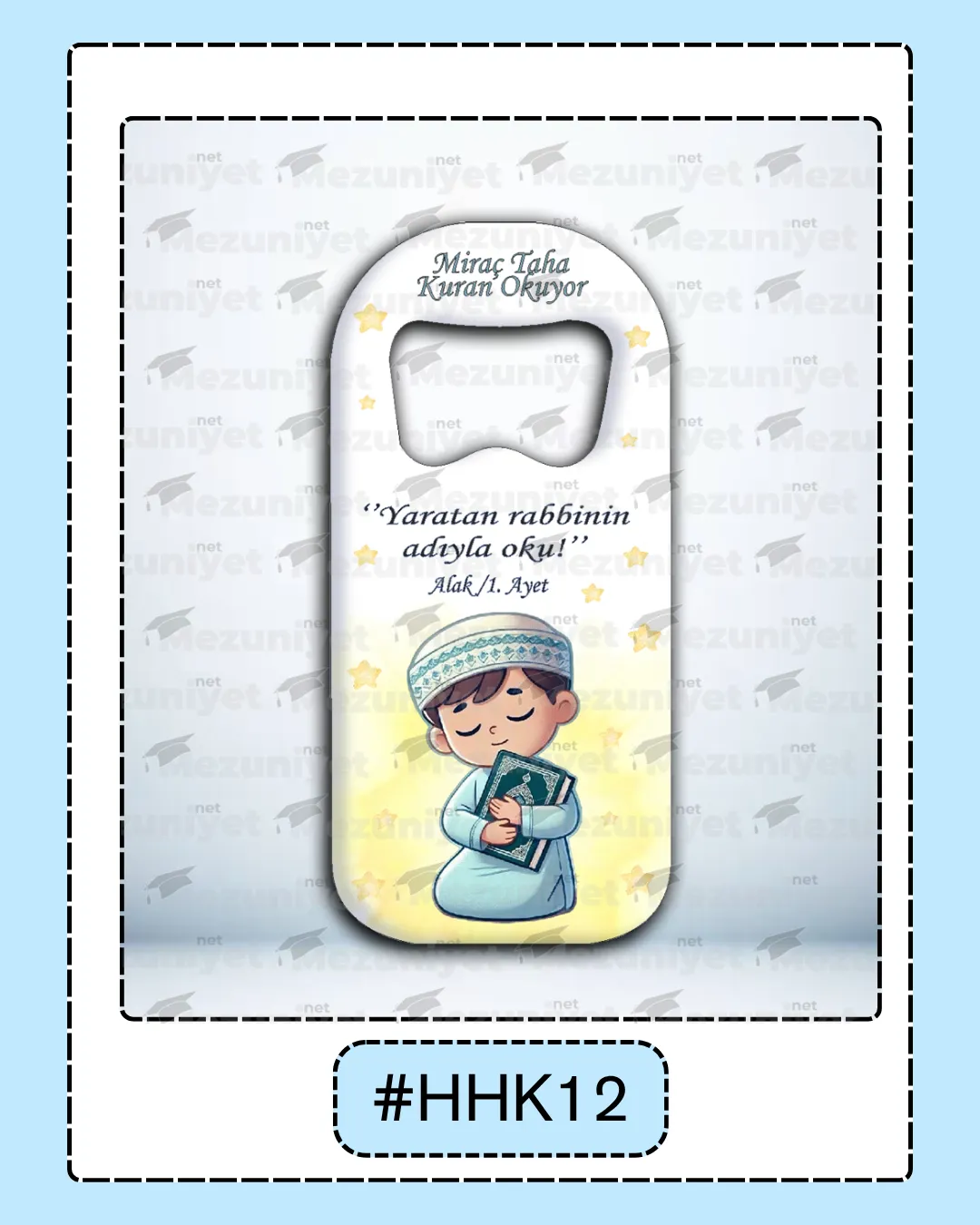 Kuran Okuma Hatırası Magnet - HHK12 - Mezuniyet.Net