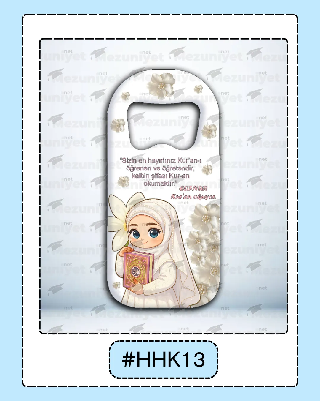 Kuran Okuma Hatırası Magnet - HHK13 - Mezuniyet.Net