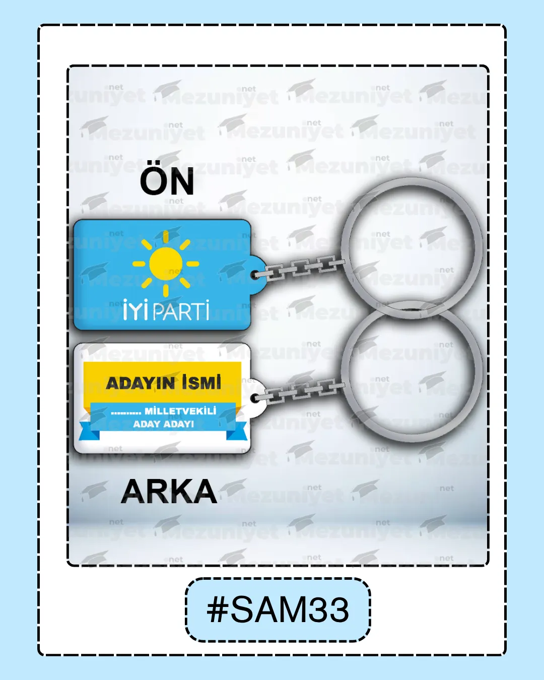 Seçim Promosyon Anahtarlıkları - SAM6 - Mezuniyet.Net