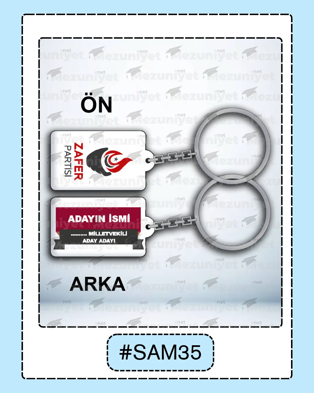 Seçim Promosyon Anahtarlıkları - SAM8 - Mezuniyet.Net
