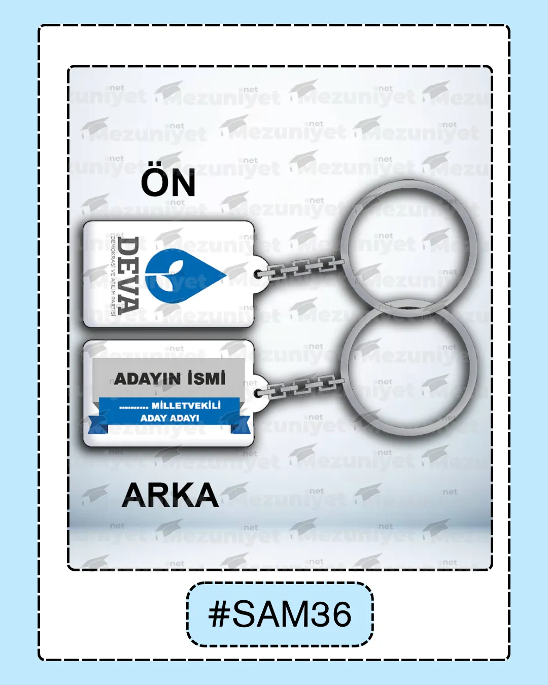 Seçim Promosyon Anahtarlıkları - SAM9 - Mezuniyet.Net