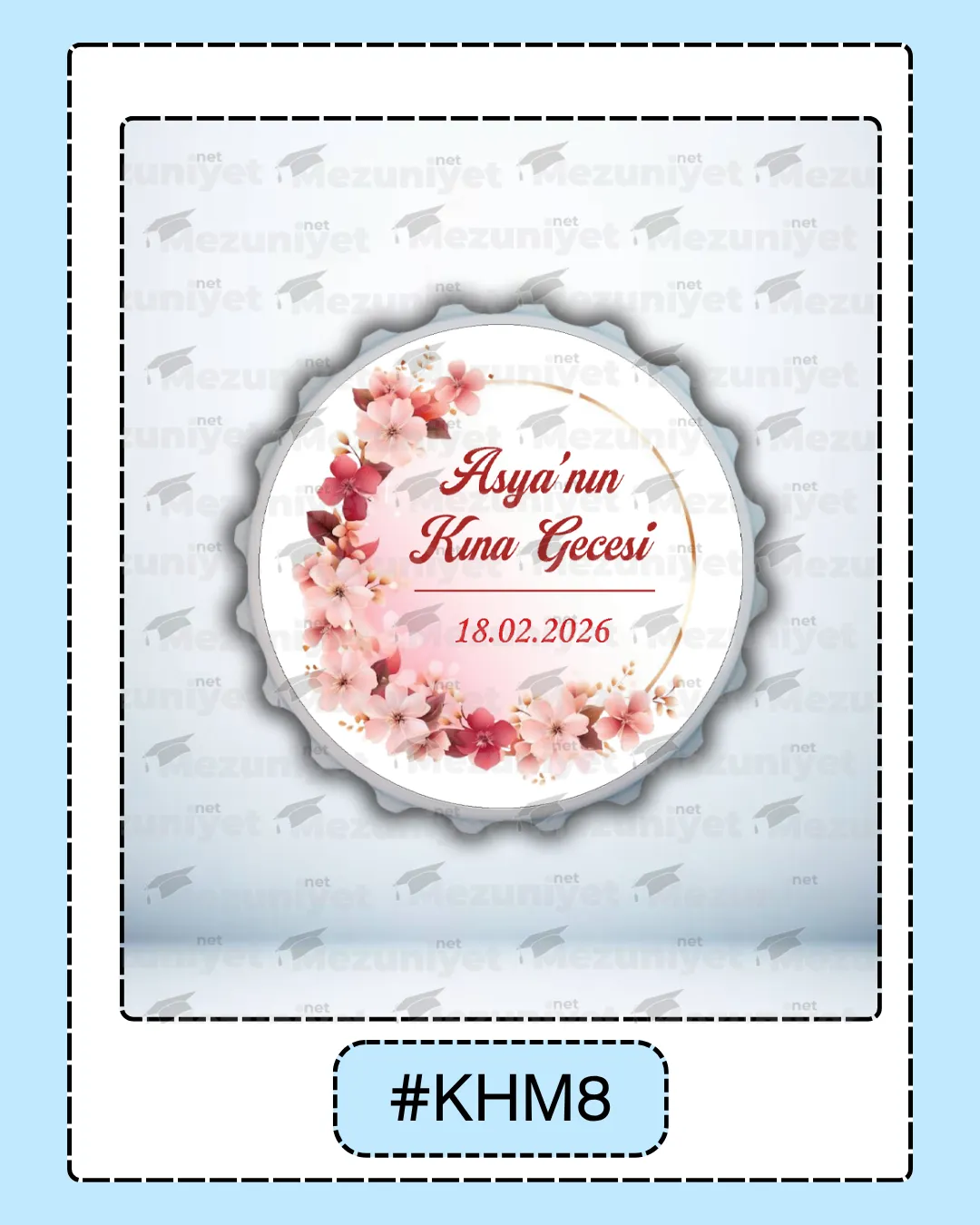 Kına Hatırası Magnetleri - KHM8 - Mezuniyet.Net