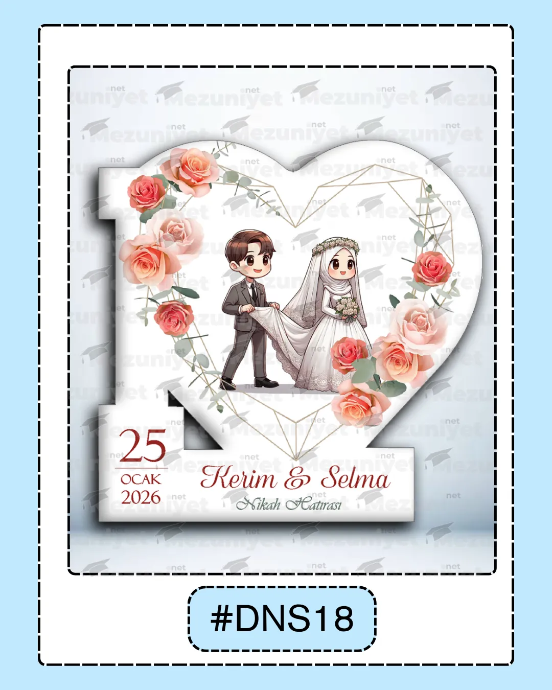 Düğün - Söz - Nikah Magnetleri - DNS18 - Mezuniyet.Net