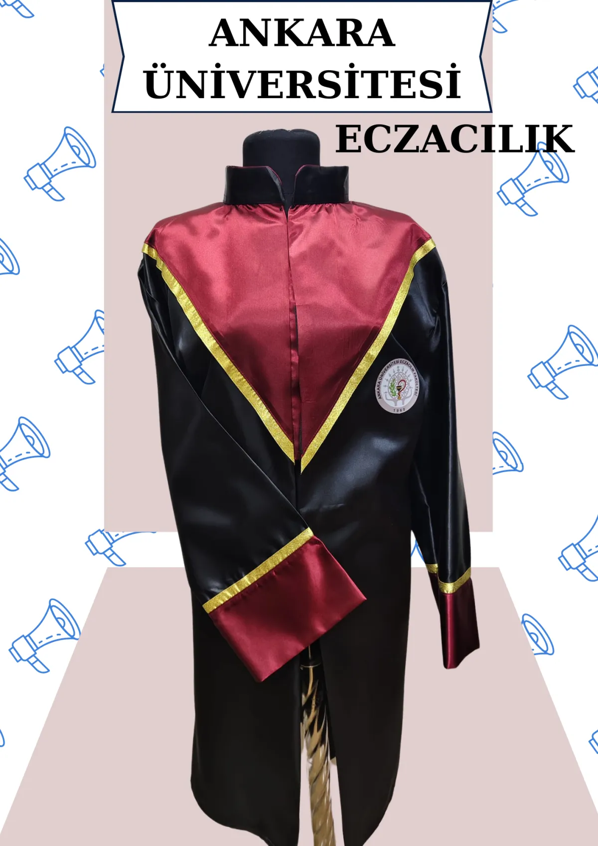 Ankara Üniversitesi Eczacılık Cübbesi