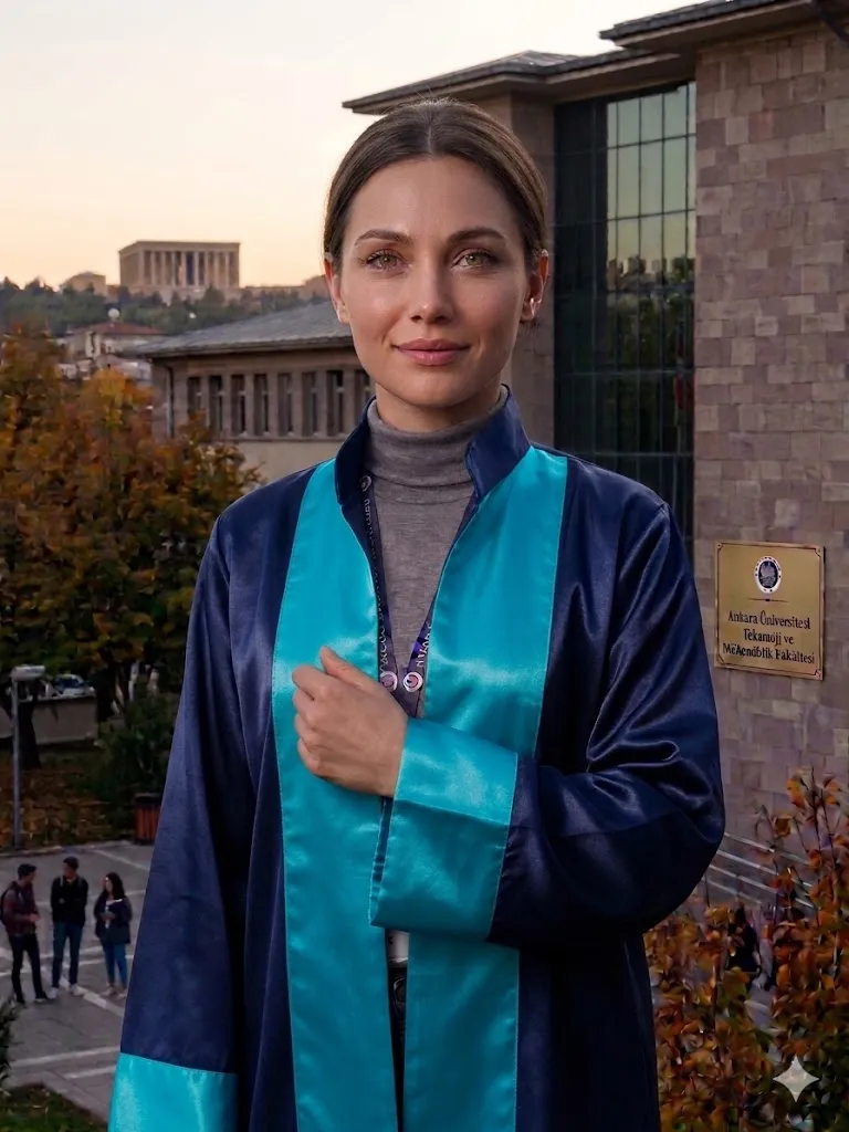 Lacivert Turkuaz - Lise Cübbesi