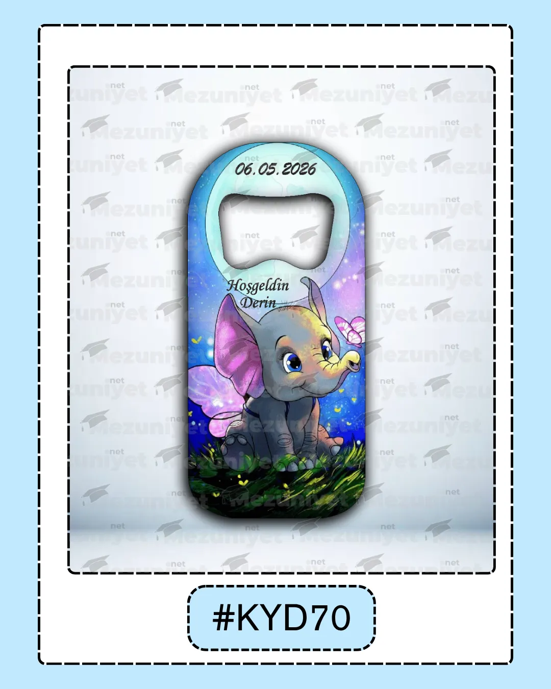 Kız Yeni Doğan Magnet Modeli - KYD70 - Mezuniyet.Net