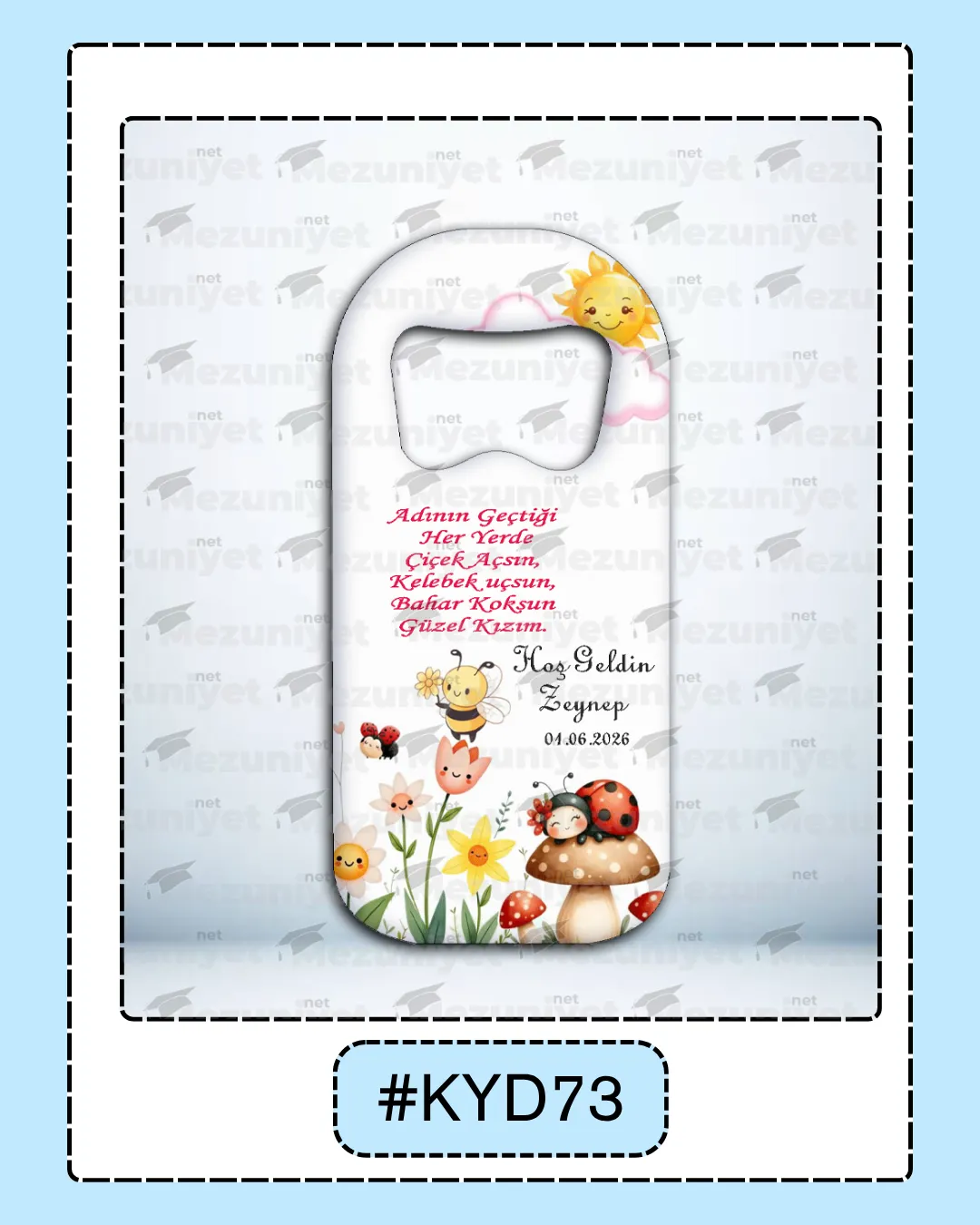 Kız Yeni Doğan Magnet Modeli - KYD73 - Mezuniyet.Net