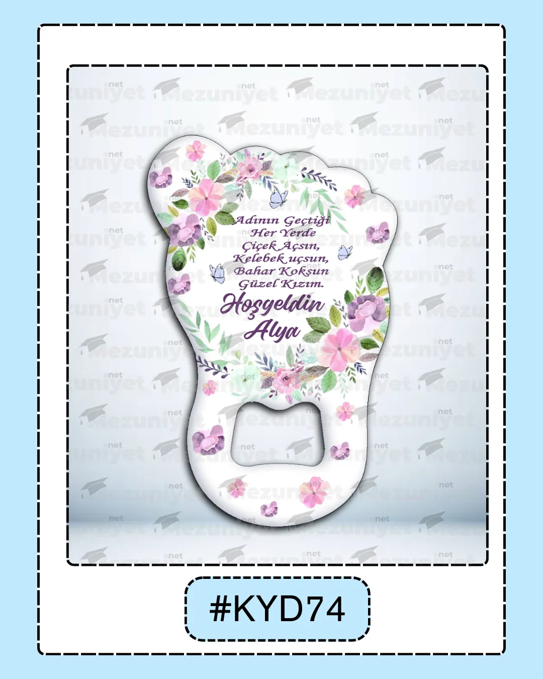Kız Yeni Doğan Magnet Modeli - KYD74 - Mezuniyet.Net