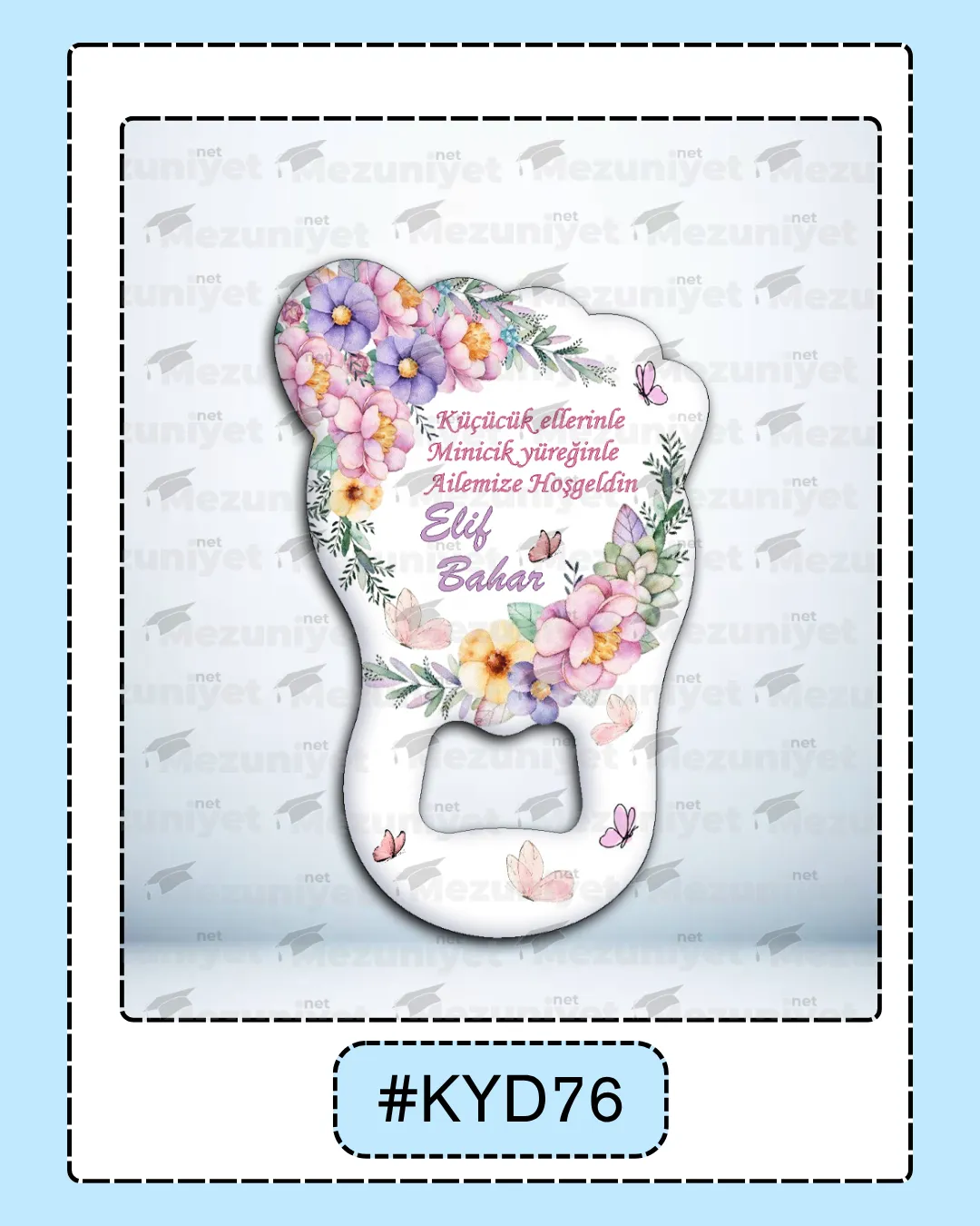 Kız Yeni Doğan Magnet Modeli - KYD76 - Mezuniyet.Net