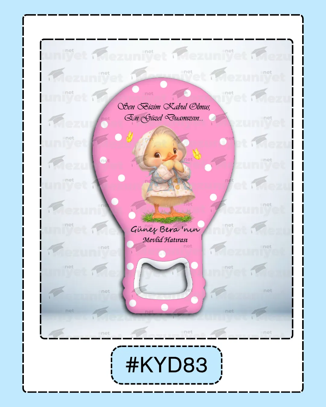 Kız Yeni Doğan Magnet Modeli - KYD83 - Mezuniyet.Net