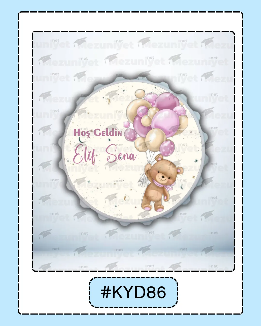 Kız Yeni Doğan Magnet Modeli - KYD86 - Mezuniyet.Net