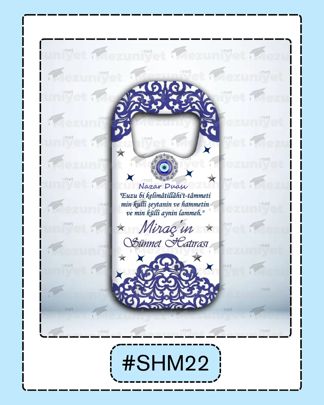 Dikdörtgen Açacak Magnet - Sünnet Tasarımı - SHM22 - Mezuniyet.Net