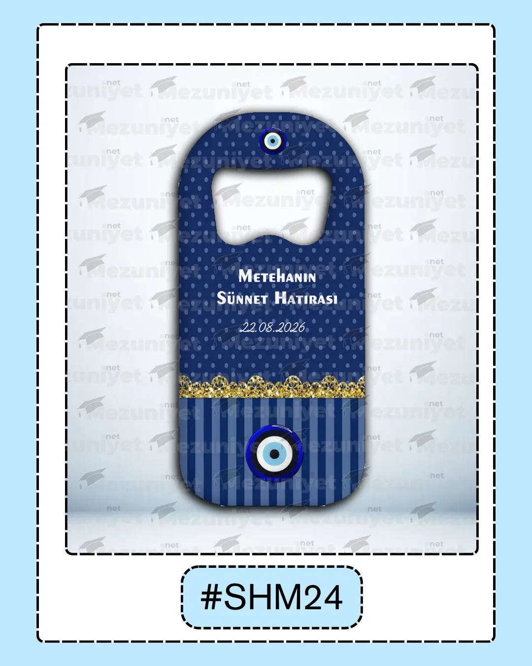 Dikdörtgen Açacak Magnet - Sünnet Tasarımı - SHM24 - Mezuniyet.Net