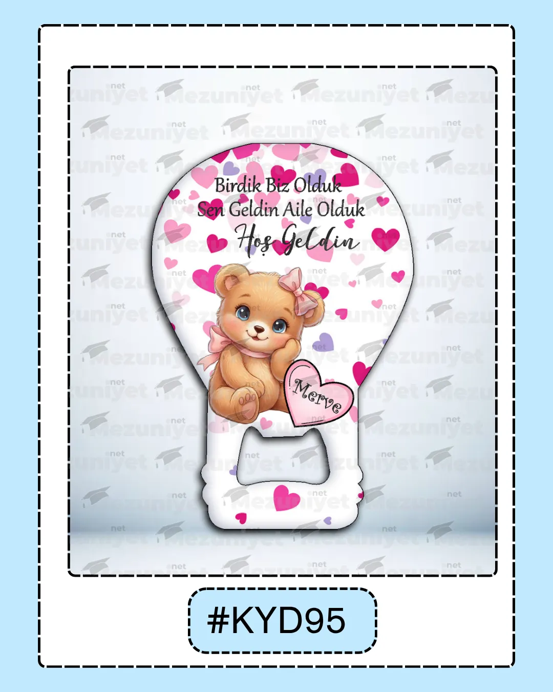 Kız Yeni Doğan Magnet Modeli - KYD95 - Mezuniyet.Net