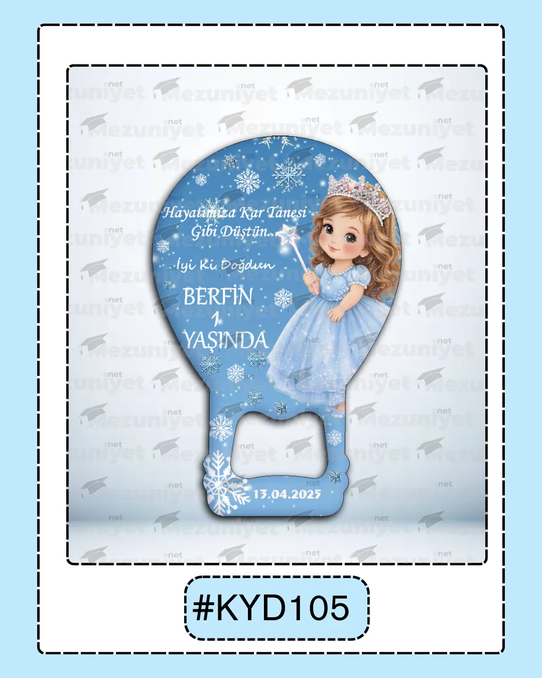 Kız Yeni Doğan Magnet Modeli - KYD105 - Mezuniyet.Net