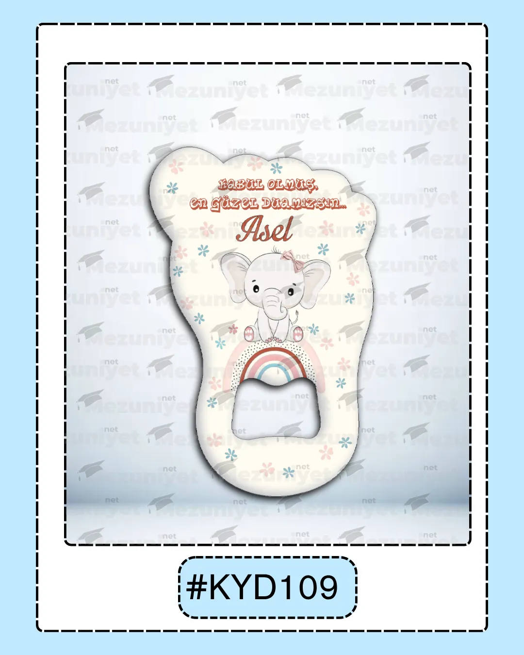 Kız Yeni Doğan Magnet Modeli - KYD109 - Mezuniyet.Net