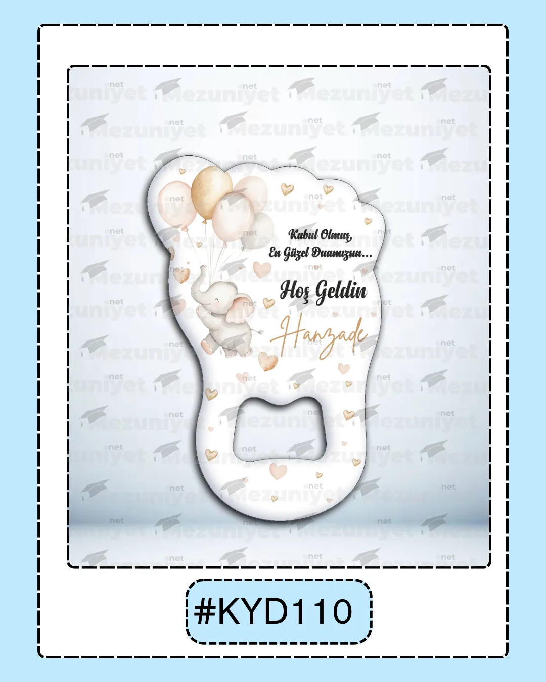 Kız Yeni Doğan Magnet Modeli - KYD110 - Mezuniyet.Net