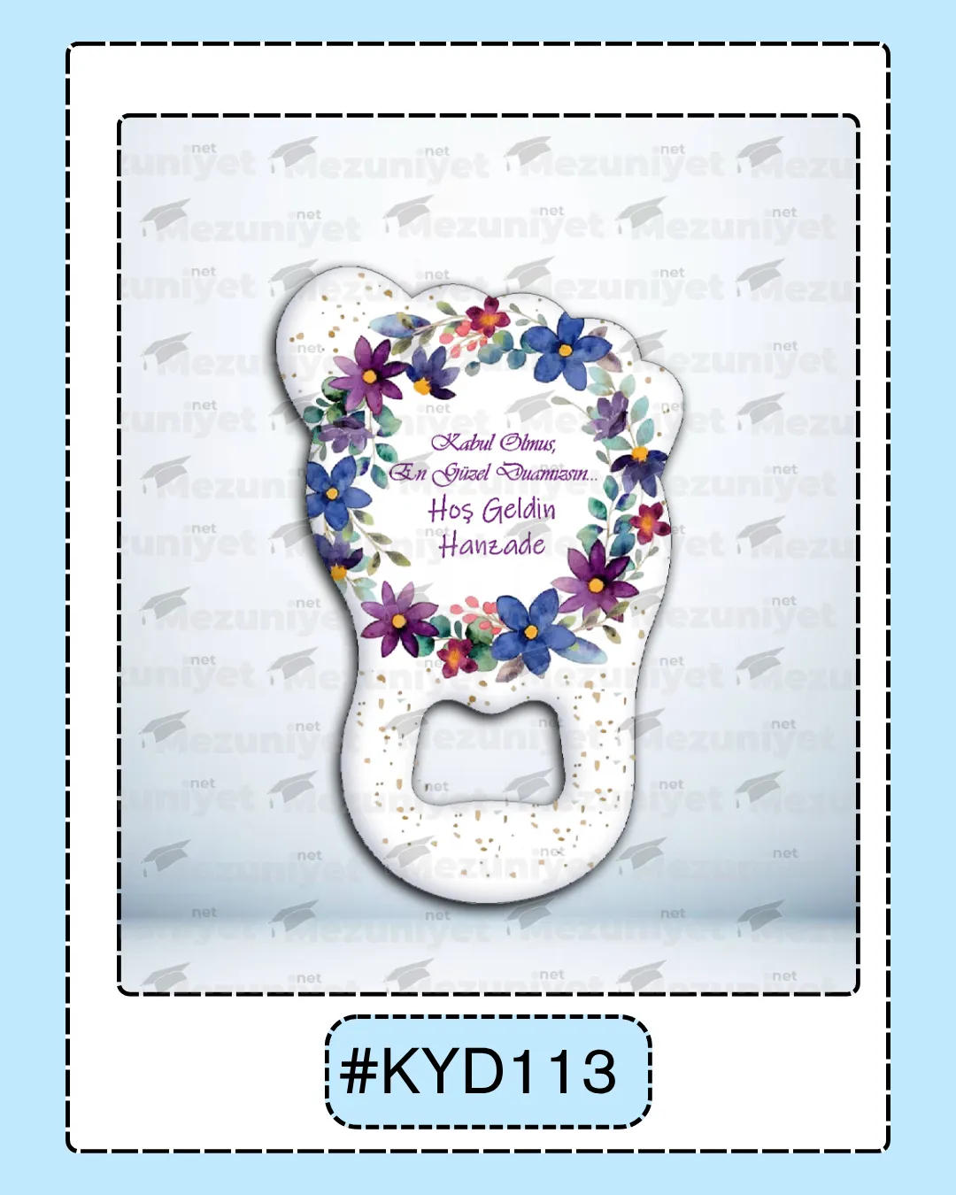 Kız Yeni Doğan Magnet Modeli - KYD113 - Mezuniyet.Net