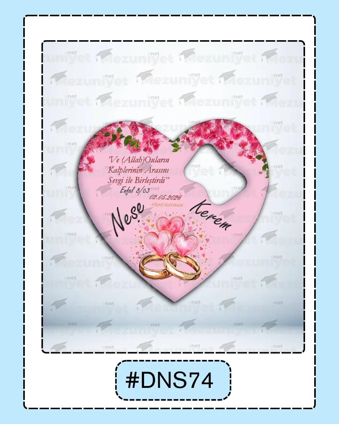Düğün - Söz - Nikah Magnetleri - DNS74 - Mezuniyet.Net