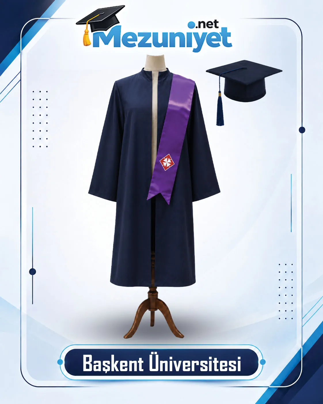 Başkent Üniversitesi Mezuniyet Cübbesi - Mezuniyet.Net