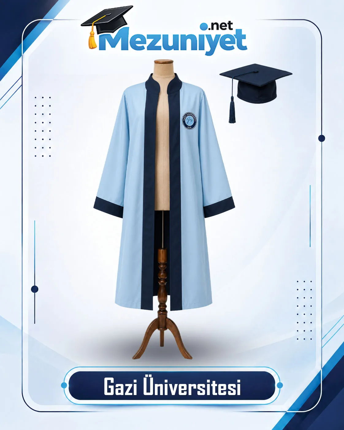 Gazi Üniversitesi Mezuniyet Cübbesi - Mezuniyet.Net