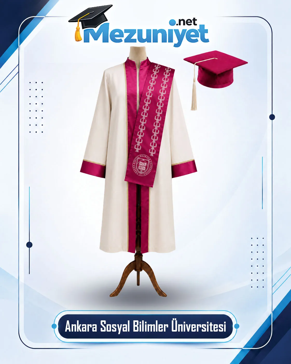 Ankara Sosyal Bilimler Üniversitesi Mezuniyet Cübbesi - Mezuniyet.Net
