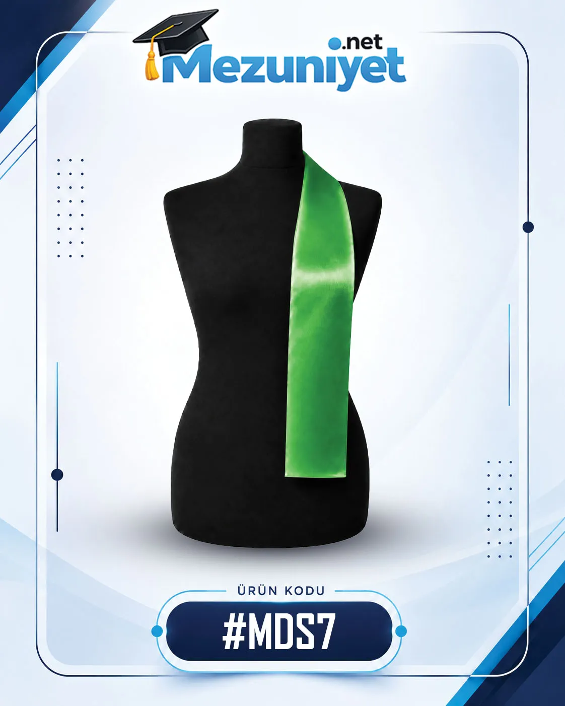 Mezuniyet Şalı YEŞİL - #MDS7 - Mezuniyet.Net