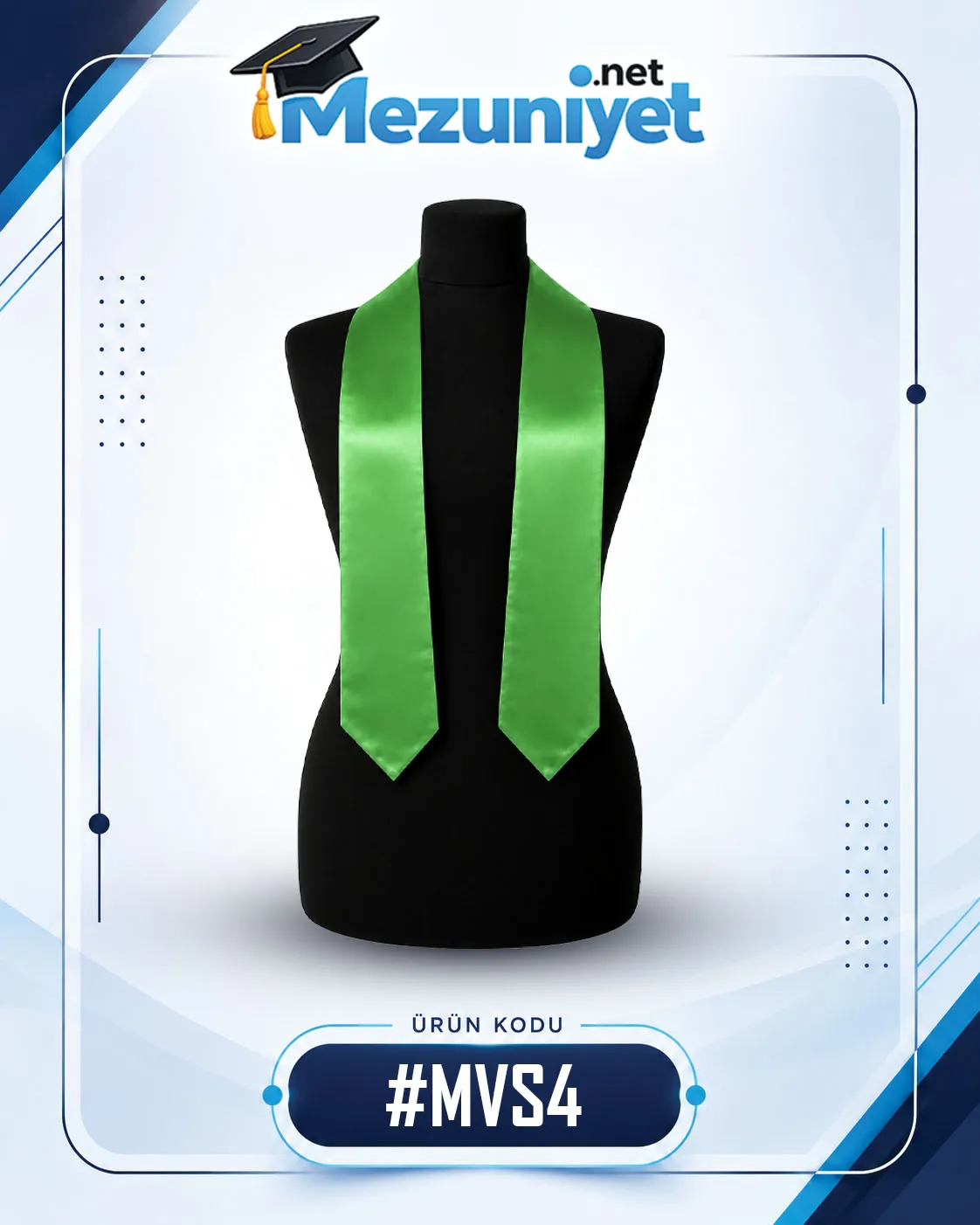 Yeşil Şal - Özel Model - Mezuniyet.Net