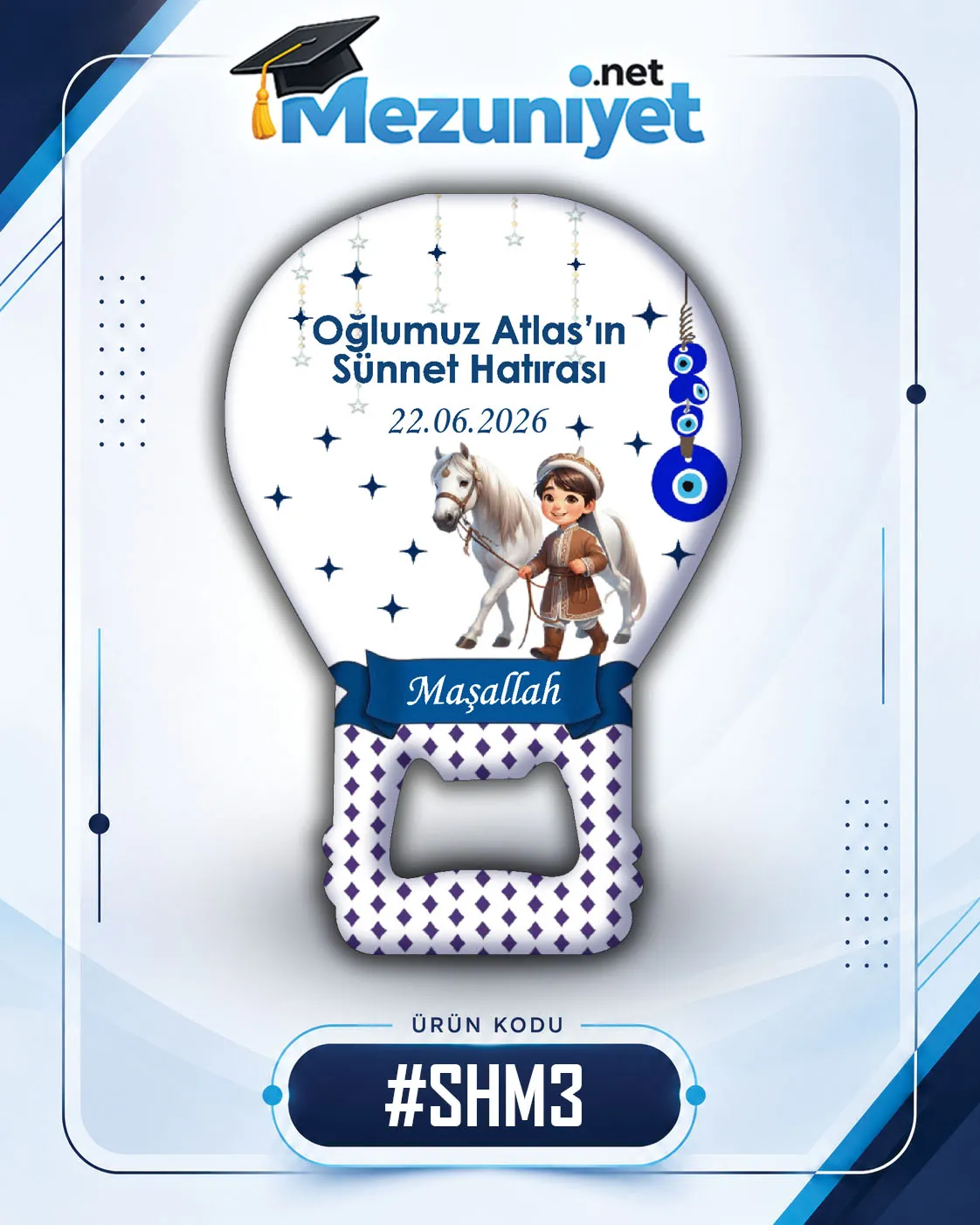 Balon Açacak Magnet - Sünnet Tasarımı - SHM3 - Mezuniyet.Net