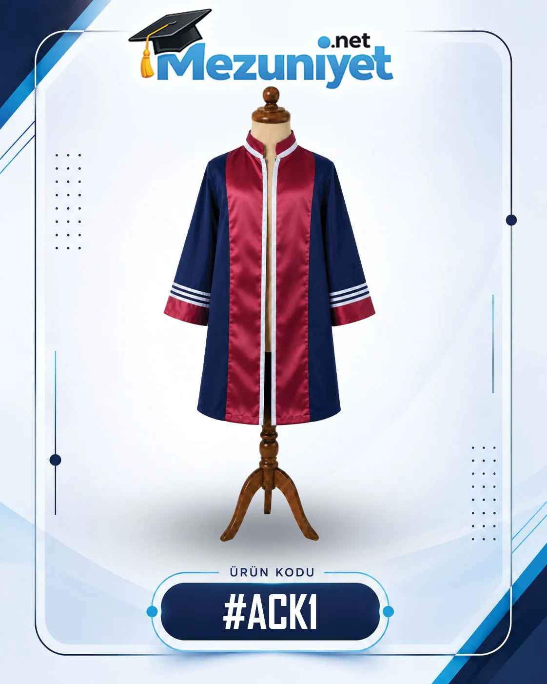 Anaokulu Cübbesi - Şeritli Model - Mezuniyet.Net