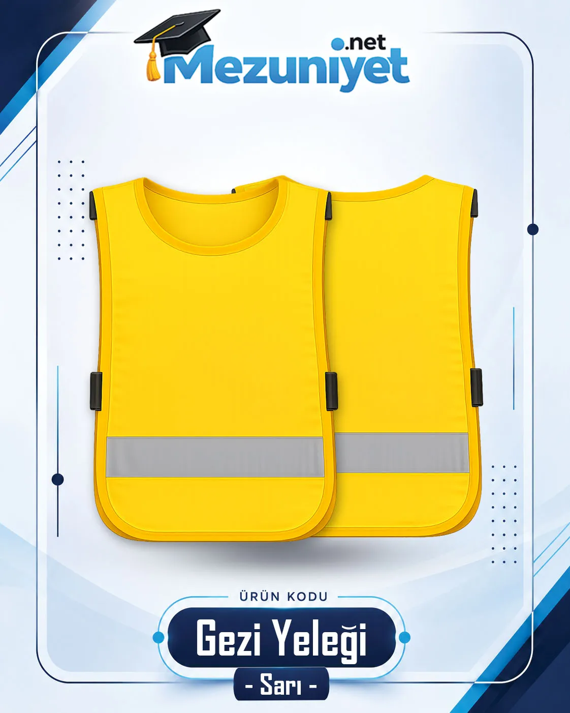 Gezi Yeleği - Sarı - Mezuniyet.Net
