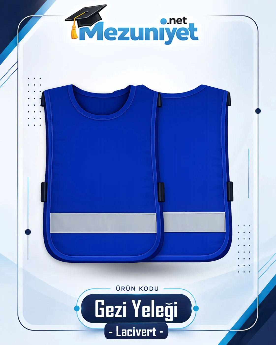 Gezi Yeleği - Lacivert - Mezuniyet.Net