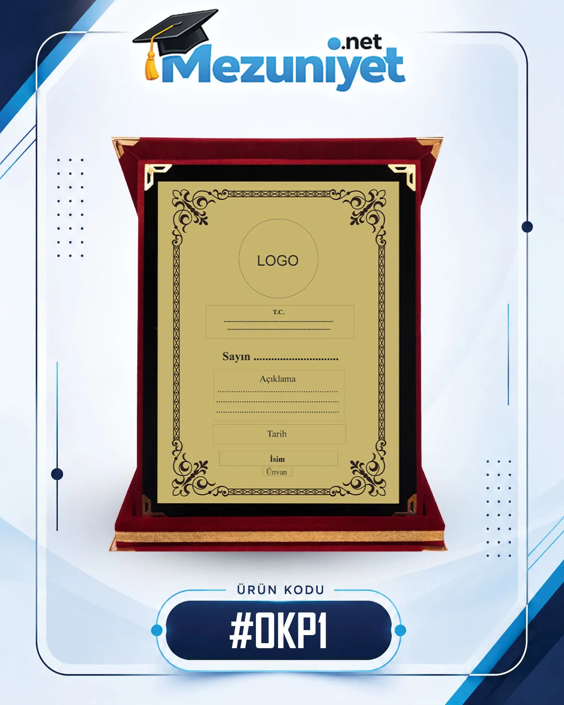 Albüm Plaket - OKP1 - Mezuniyet.Net