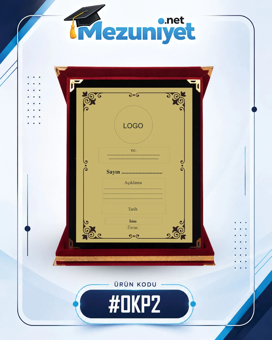 Albüm Plaket - OKP2 - Mezuniyet.Net