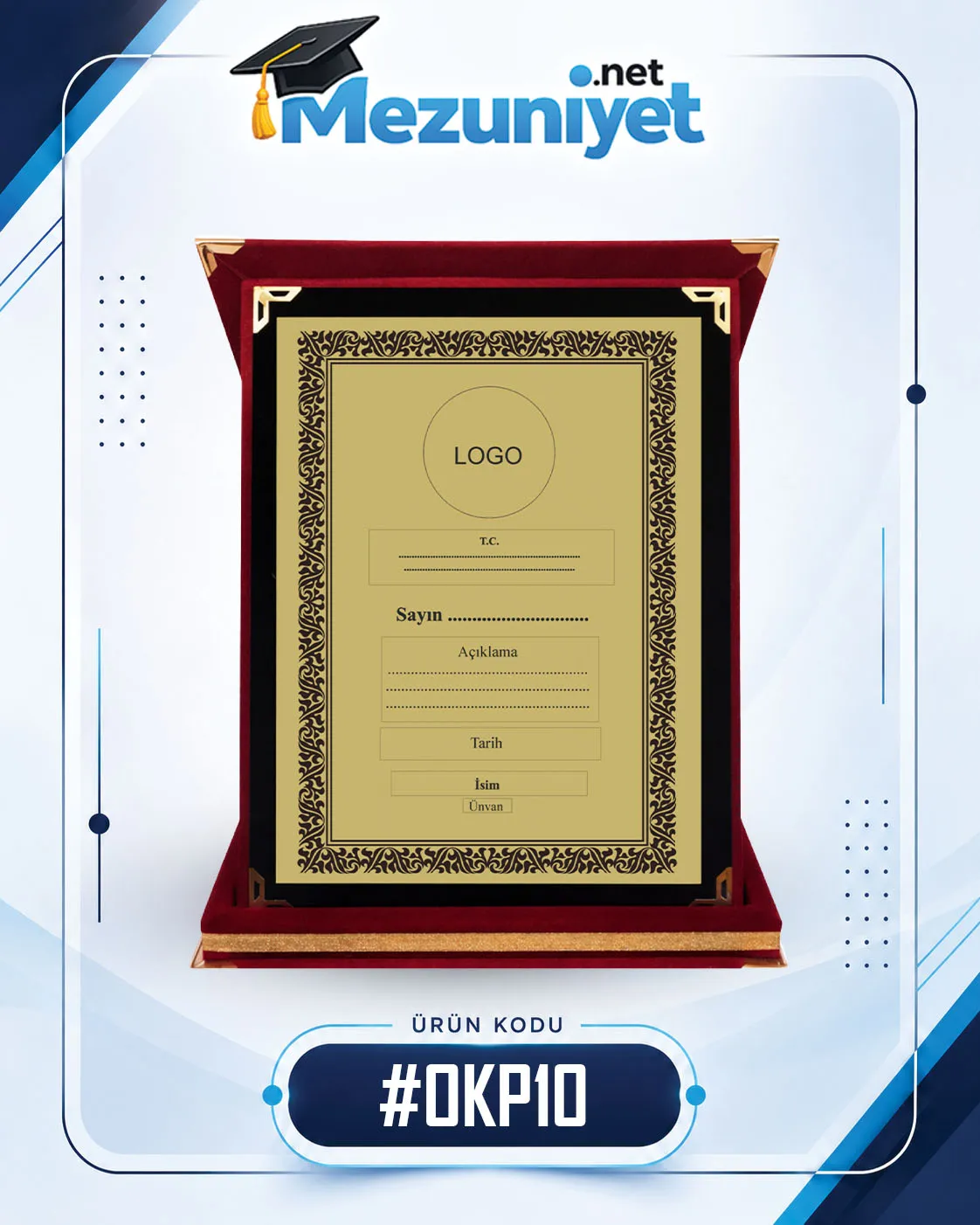 Albüm Plaket - OKP10 - Mezuniyet.Net