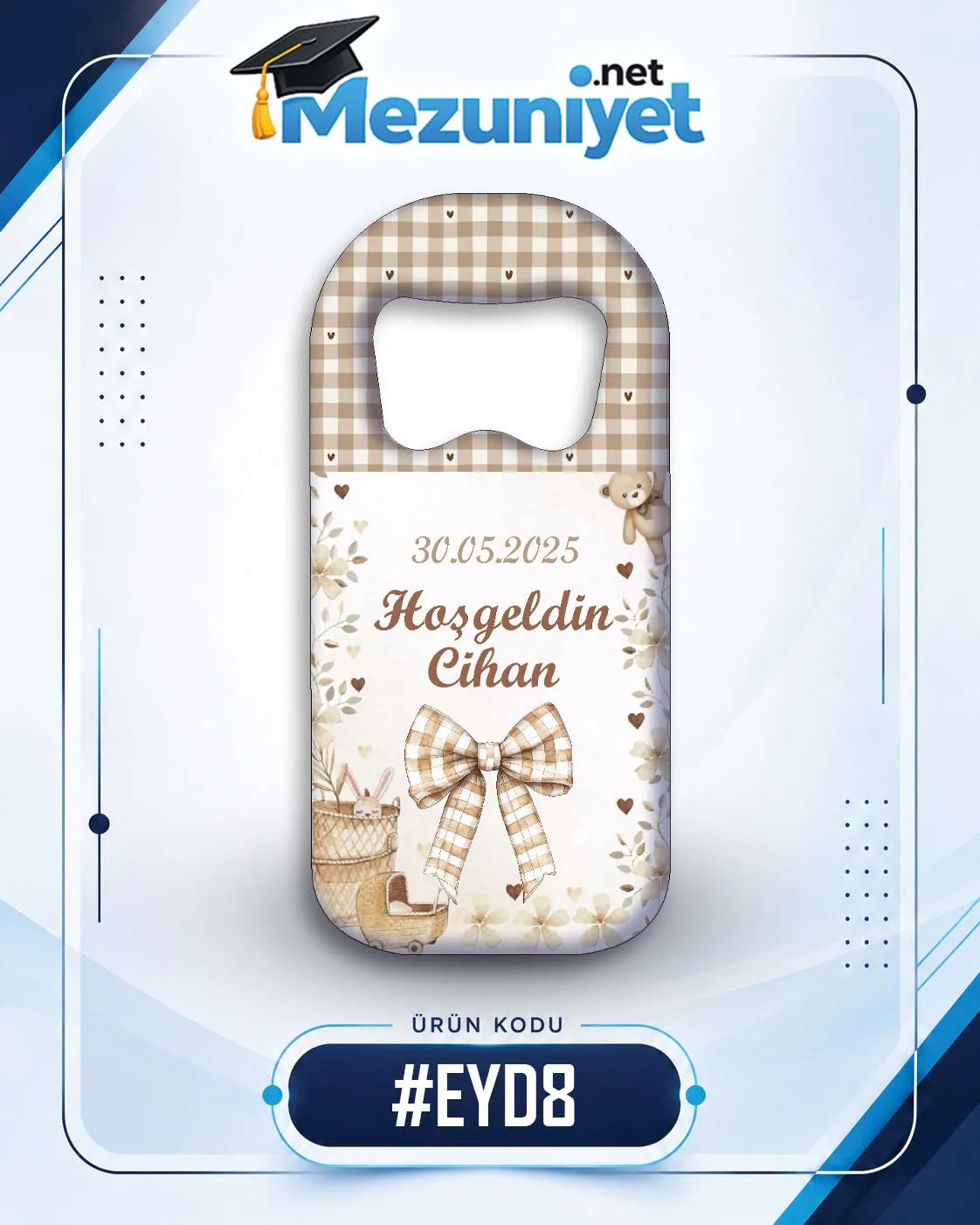 Erkek Yeni Doğan Magnetleri - EYD8 - Mezuniyet.Net