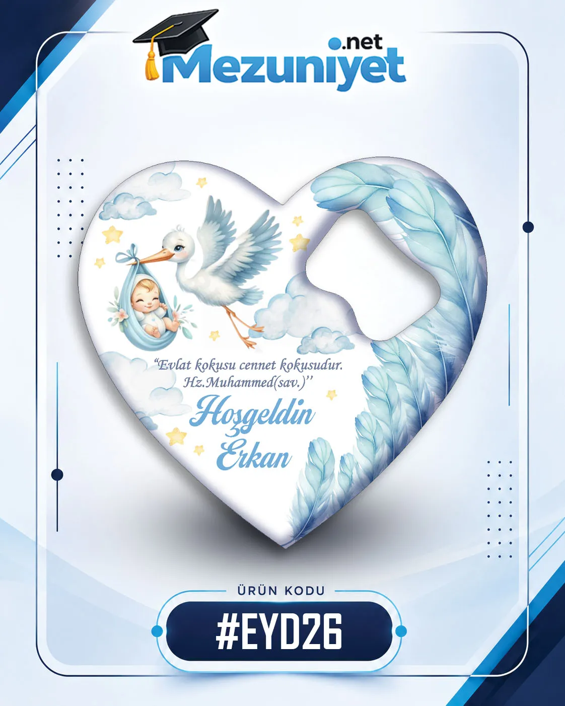 Erkek Yeni Doğan Magnetleri - EYD26 - Mezuniyet.Net