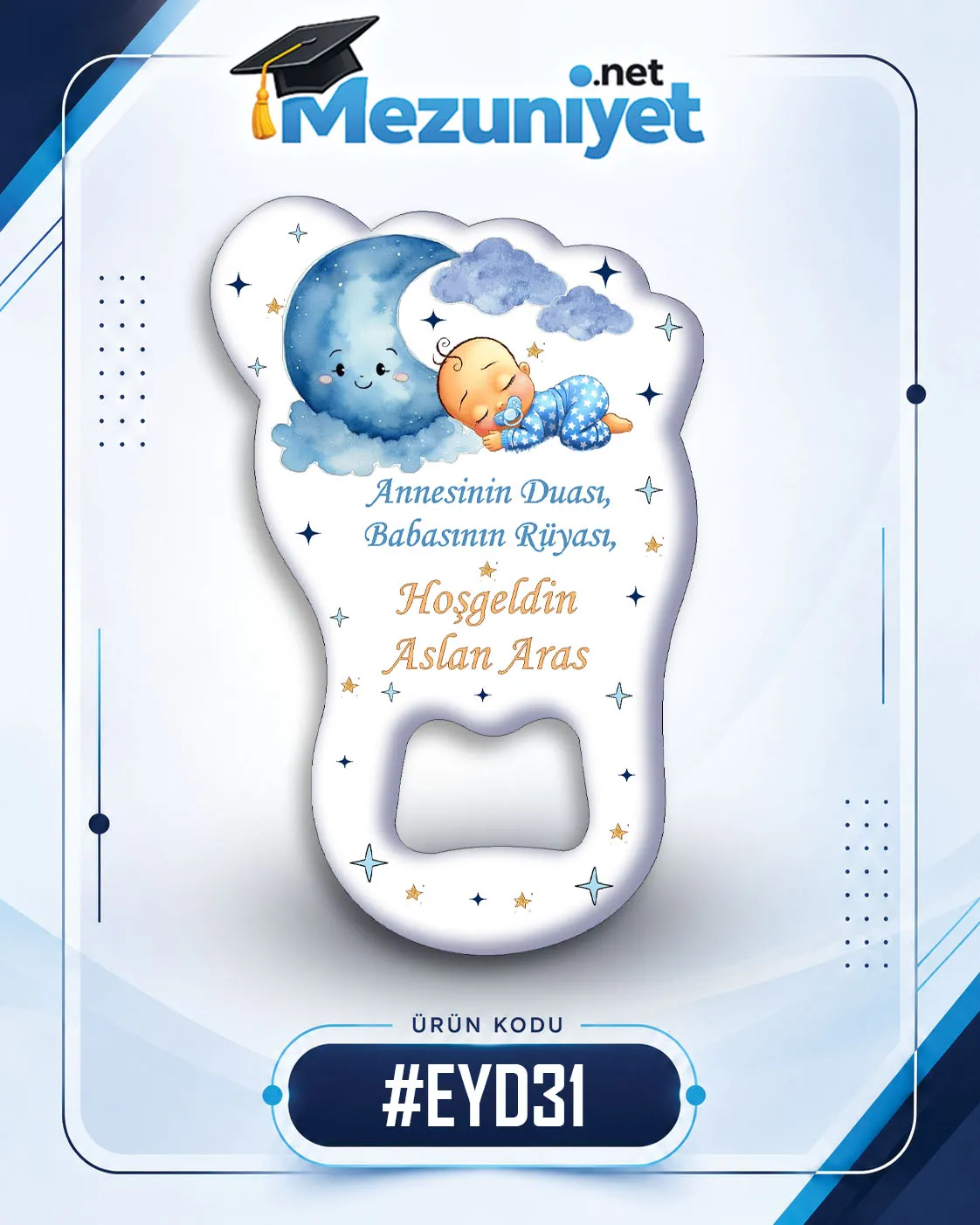 Erkek Yeni Doğan Magnetleri - EYD31 - Mezuniyet.Net