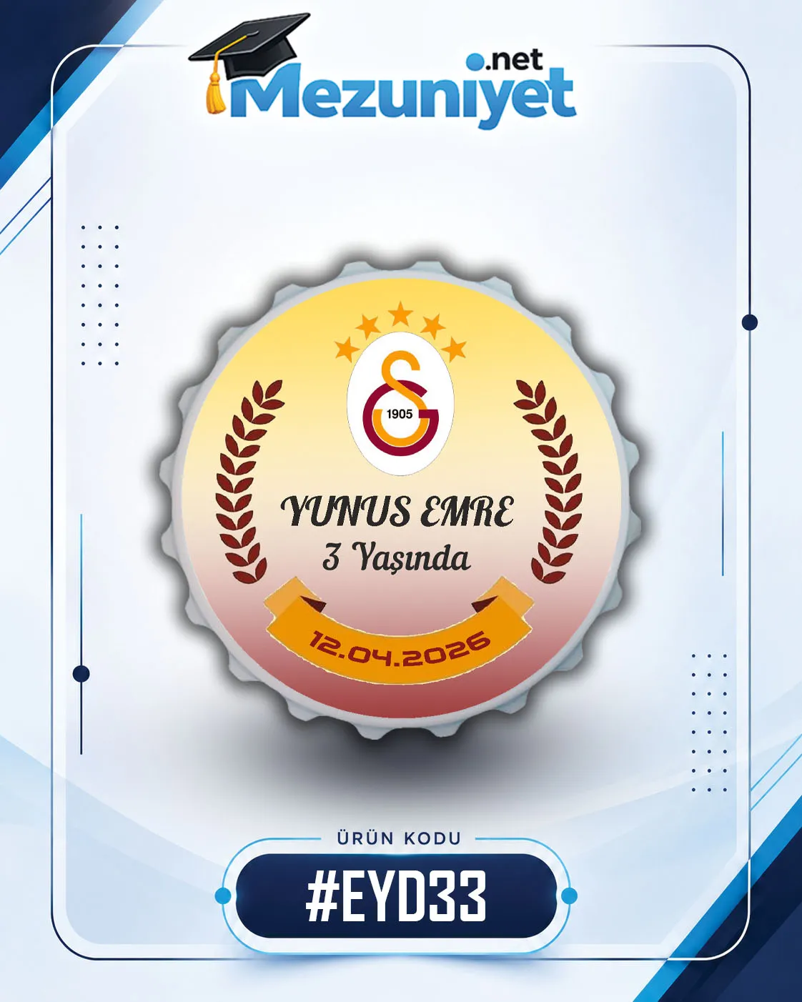 Erkek Yeni Doğan Magnetleri - EYD33 - Mezuniyet.Net