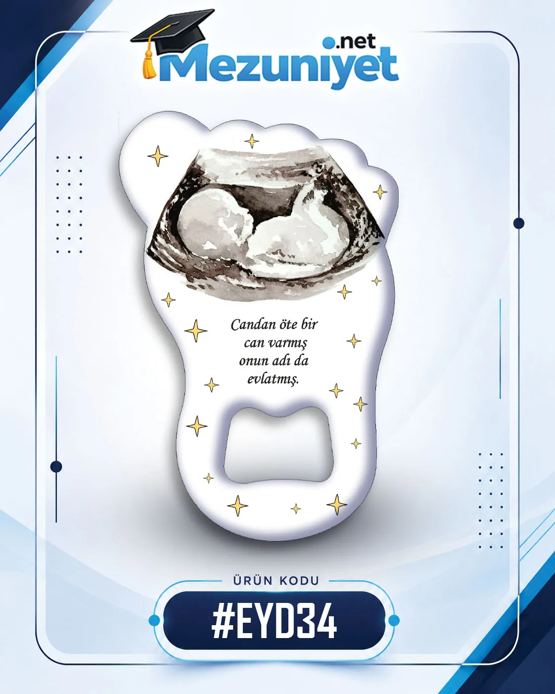 Erkek Yeni Doğan Magnetleri - EYD34 - Mezuniyet.Net