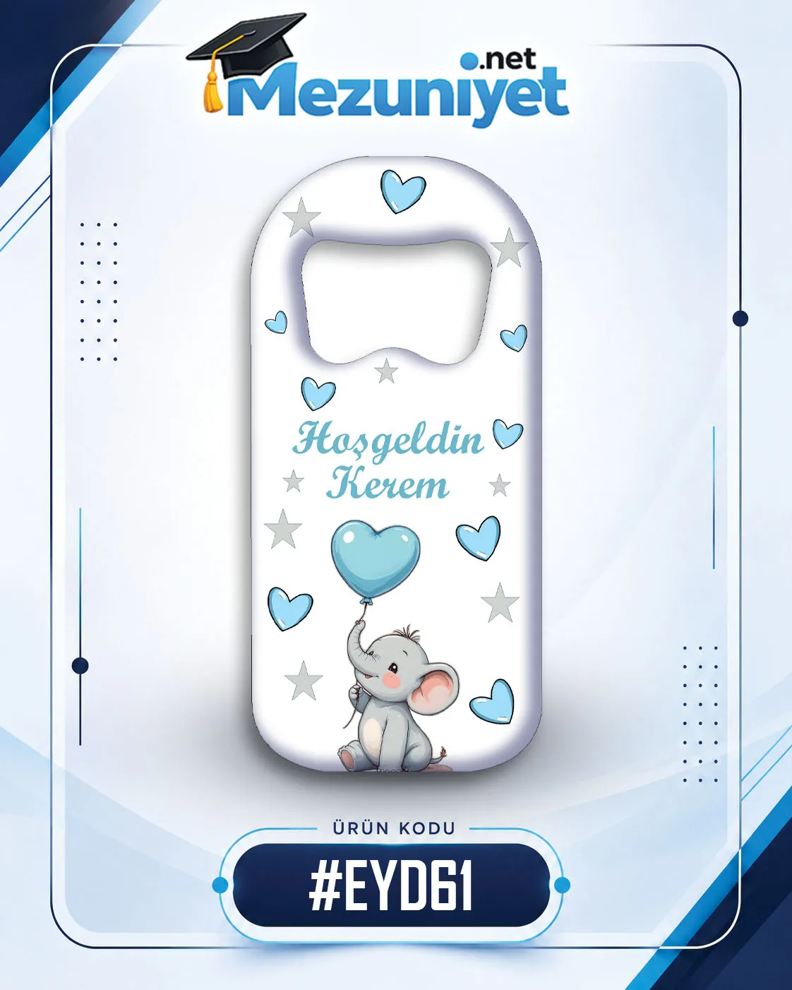Erkek Yeni Doğan Magnetleri - EYD61 - Mezuniyet.Net